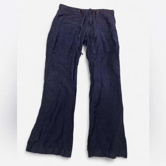Y2K vintage adorable navy blue flared pants with belt from Sanctuary  size 28 - Picture 1 of 4